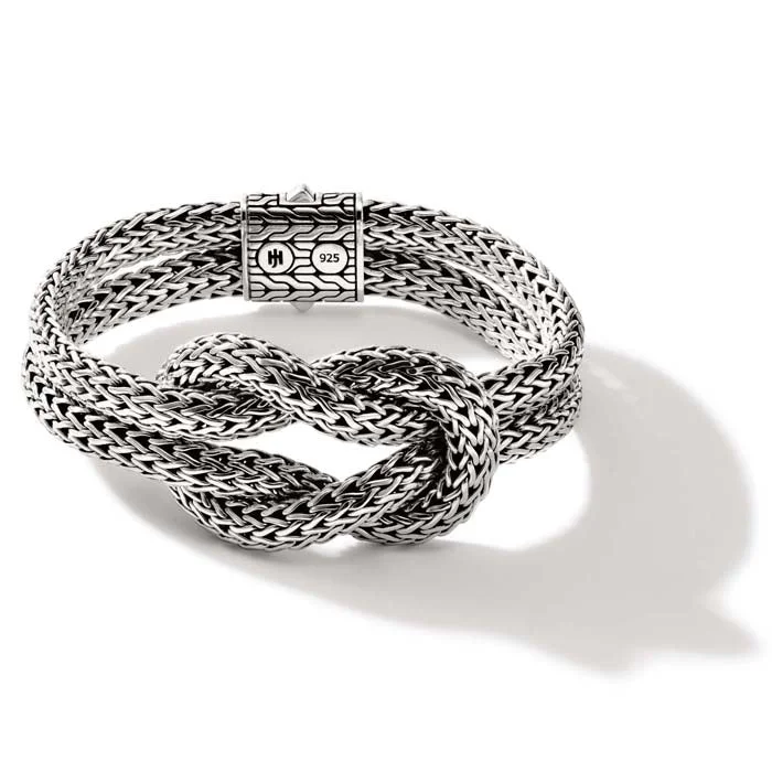 women's silver bracelet -John Hardy Love Knot Bracelet in Sterling Silver