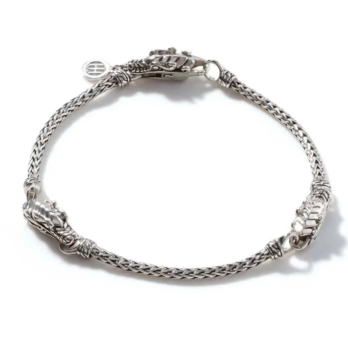 women's celestial bracelet -John Hardy Legends Naga Triple Station Bracelet in Sterling Silver