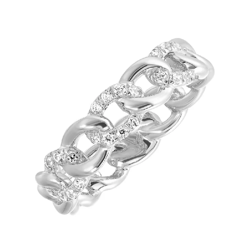 vintage-inspired engagement rings -14Kt White Gold Diamond 1/5Ctw Ring