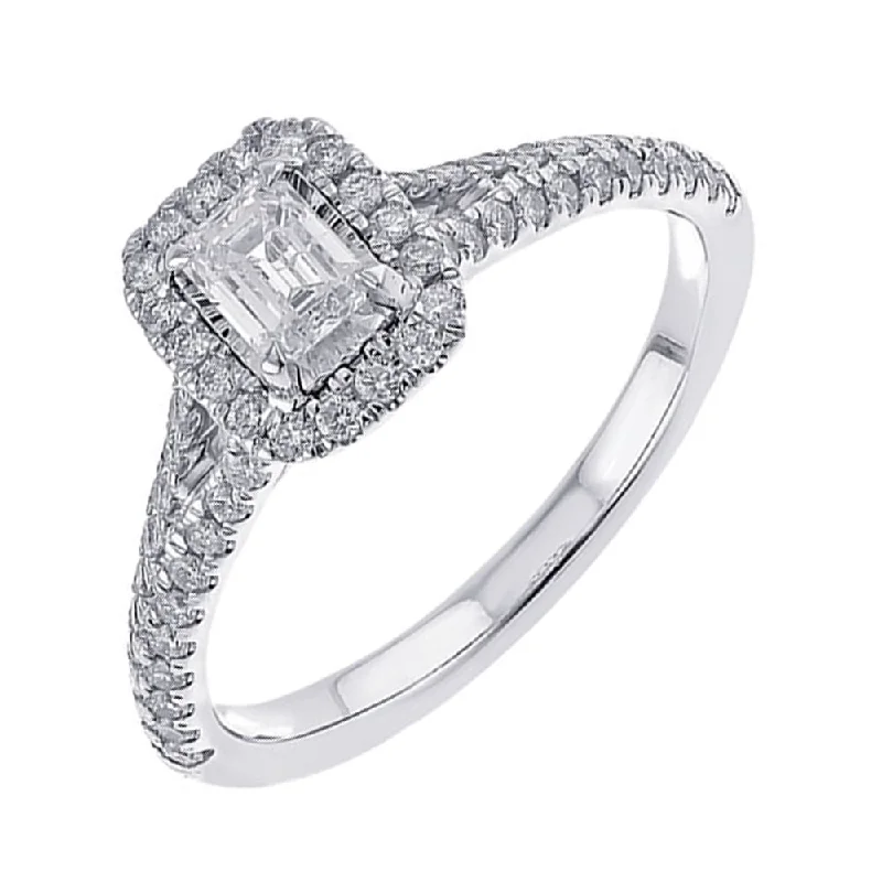 ethically sourced engagement rings -14KT WHITE GOLD DIAMOND(3/4CTW) RING