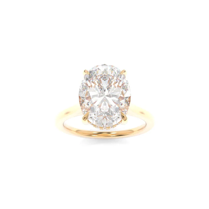 modern engagement rings -Elle Solitaire Oval