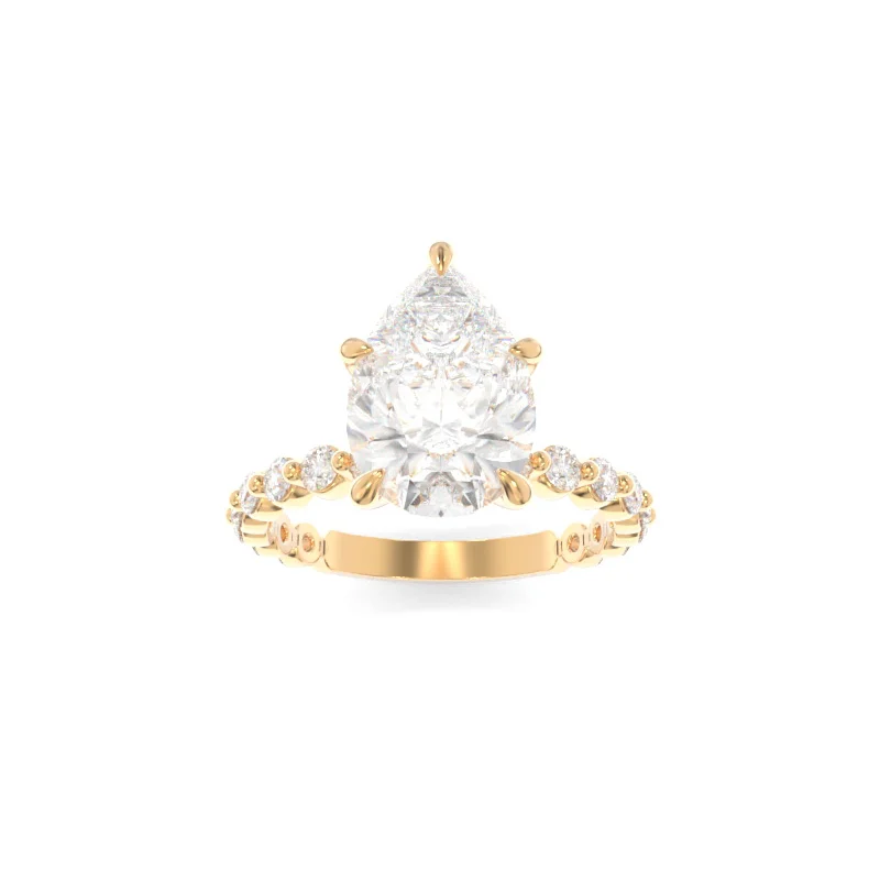 unique gemstone engagement rings -Jennie Ring Pear