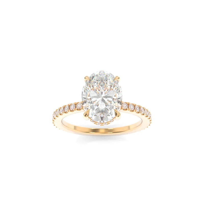 cushion cut engagement rings -Avery Ring Oval