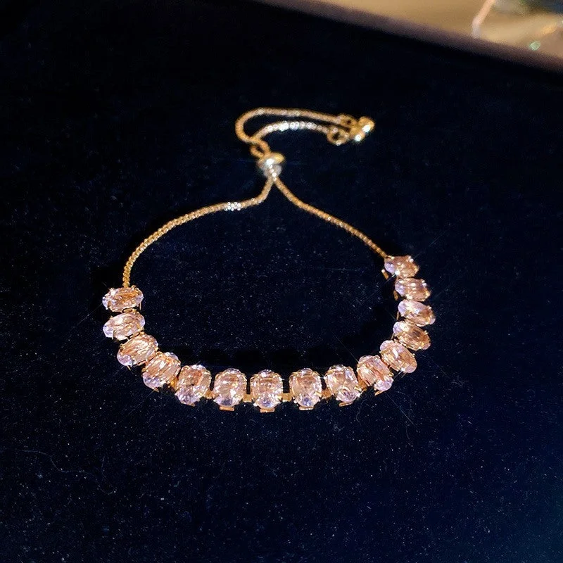 37# Bracelet-Pink Oval