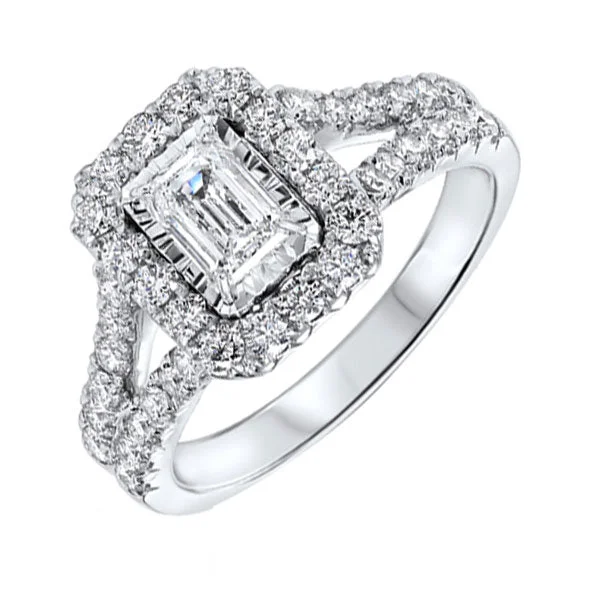 platinum diamond engagement rings -14KT WHITE GOLD DIAMOND(1 5/8CTW) RING