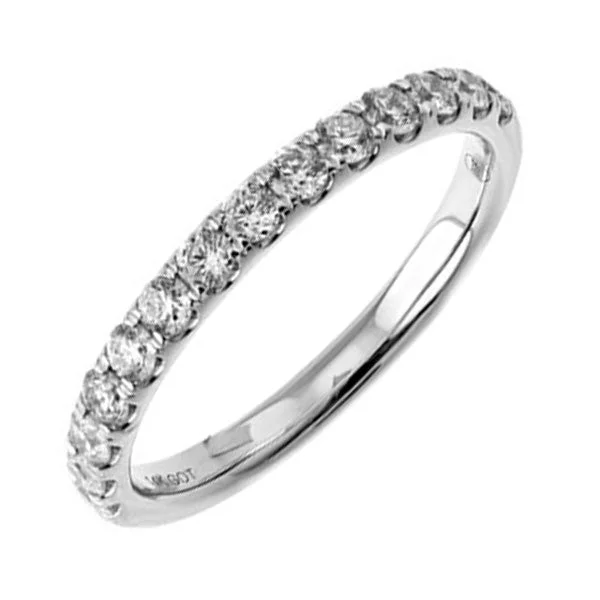 radiant cut engagement rings -14Kt White Gold Diamond(1/2Ctw) Band