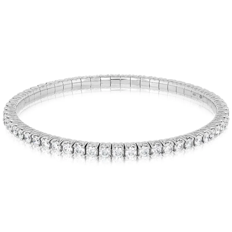 women's pearl bracelet -5 Carat Diamond Stretchy Bracelet