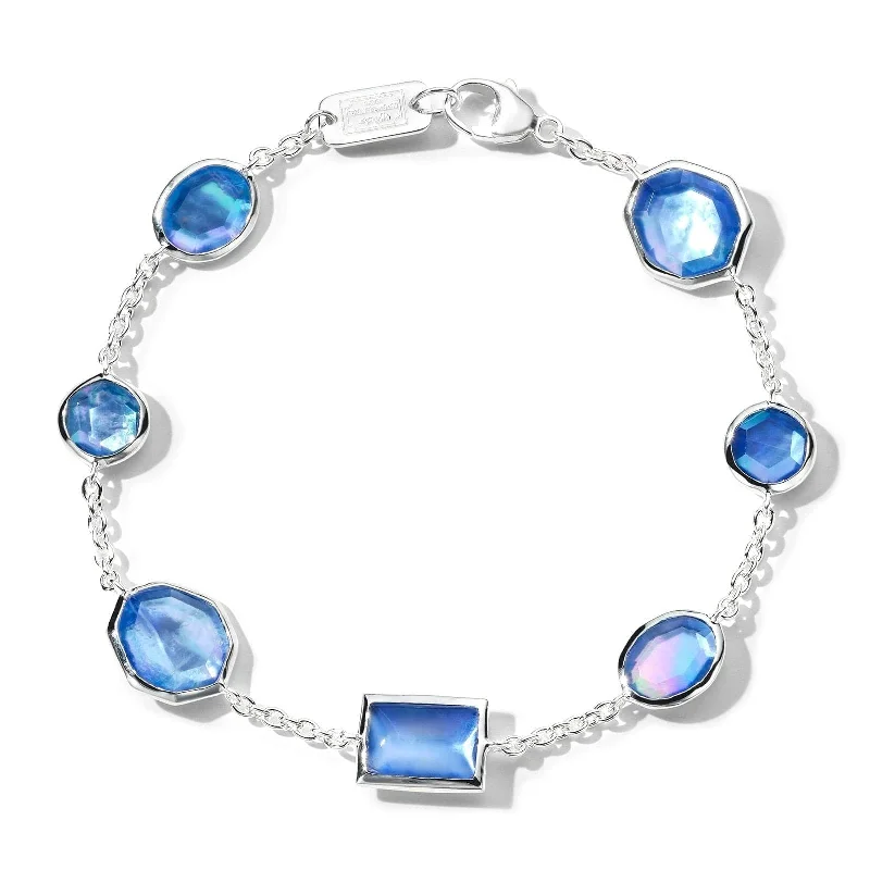 women's infinity bracelet -IPPOLITA Rock Candy Mixed-Cut Bracelet in Lapis