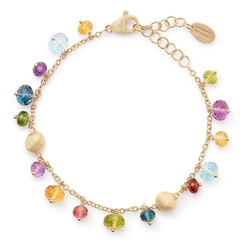 women's bangle set -MARCO BICEGO Africa Mixed Gemstone Bracelet