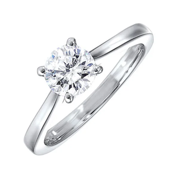 elegant engagement rings -14KT WHITE GOLD DIAMOND(1/2CTW) RING