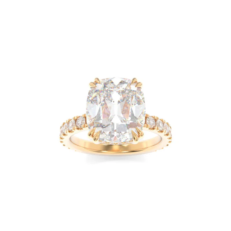 platinum sapphire engagement rings -Rachel Ring Old Mine Cushion