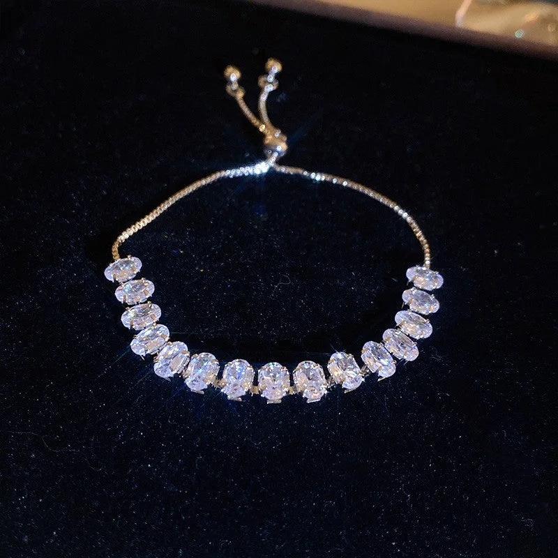 36# Bracelet-Silver Oval