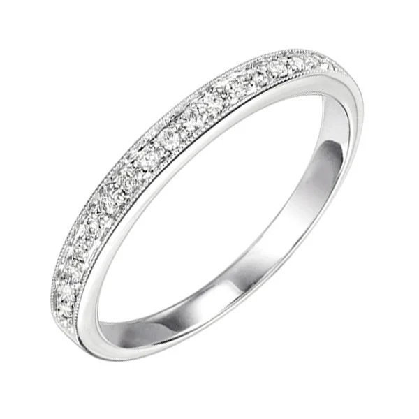 bespoke engagement rings -14KT WHITE GOLD DIAMOND (1/10 CTW) RING