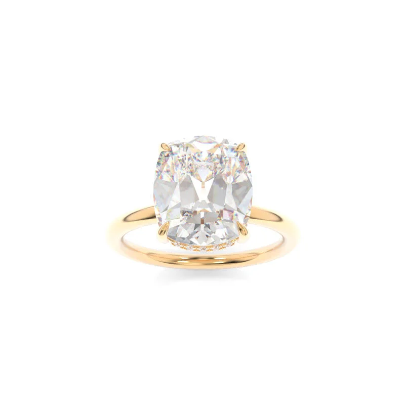 diamond engagement rings -Avery Solitaire Old Mine Cushion