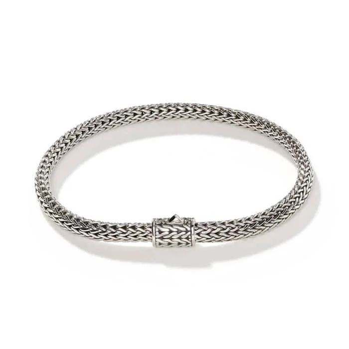 women's beaded bracelet -John Hardy Classic Chain Extra-Small Bracelet in Sterling Silver