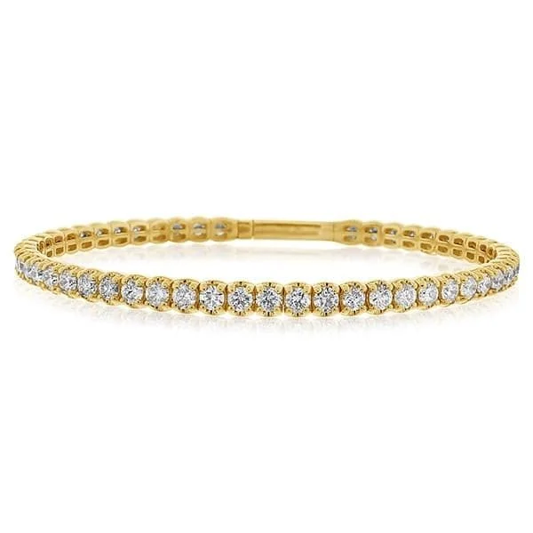 women's chunky bracelet -5.10 Carat Diamond Flex Bangle Bracelet