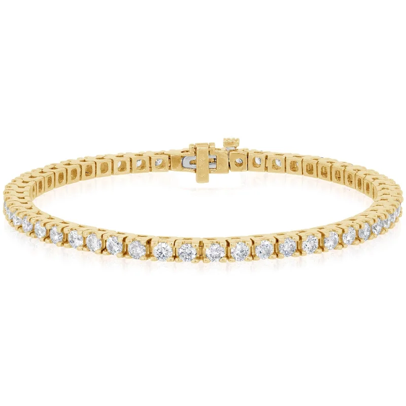 women's small cuff bracelet -4.2 Carat Diamond Tennis Bracelet