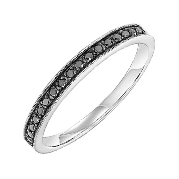 elegant engagement rings -10KT WHITE GOLD DIAMOND (1/6CTW) RING