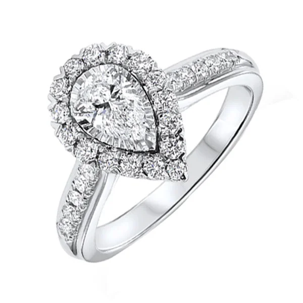 ethically sourced engagement rings -14KT WHITE GOLD DIAMOND(1CTW) RING