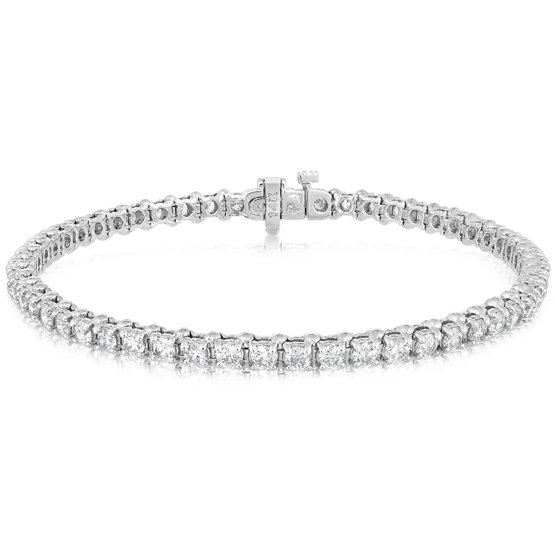 women's adjustable bracelet -4 Carat Diamond Tennis Bracelet