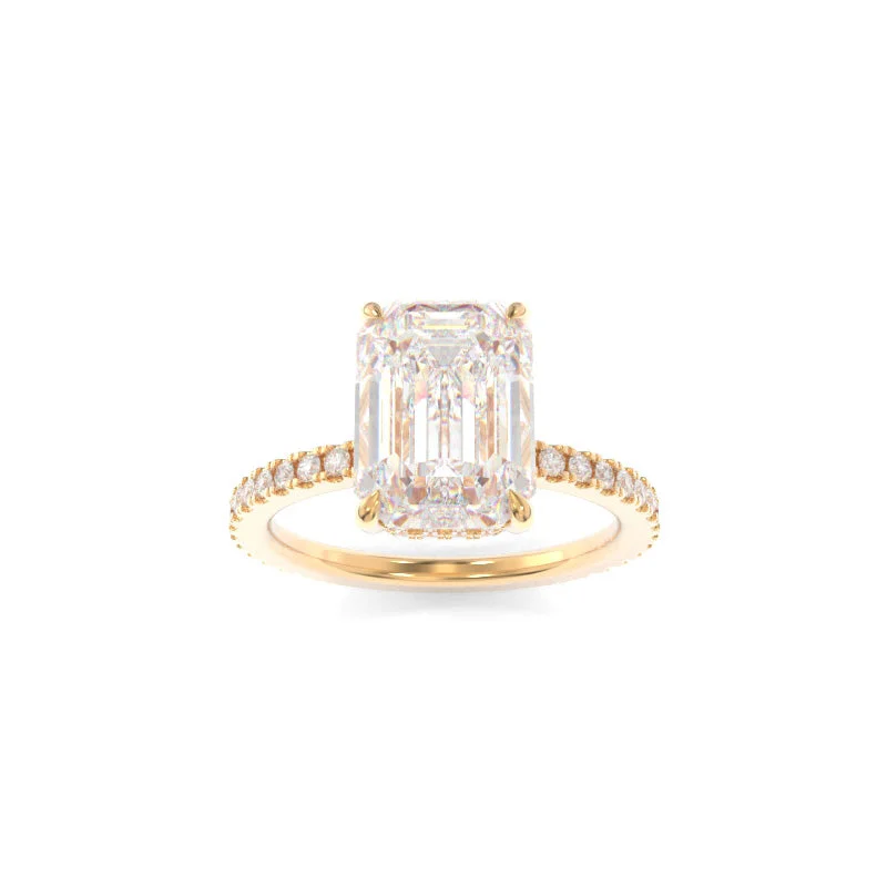 gold engagement rings -Taylor Ring Emerald