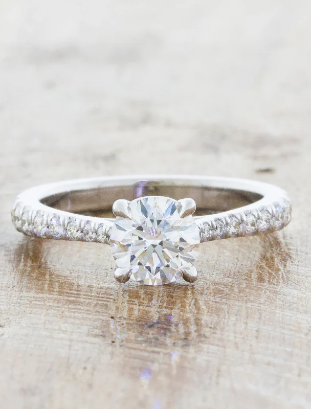 wedding and engagement rings set -Denise