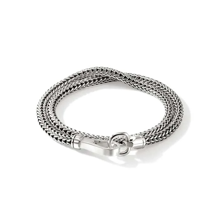 women's star bracelet -John Hardy 4.5MM Double Wrap Bracelet in Sterling Silver