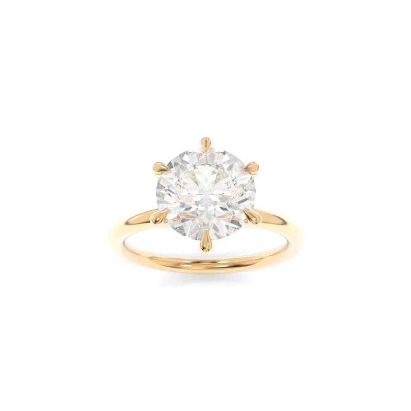 radiant cut engagement rings -Jennie Solitaire Round