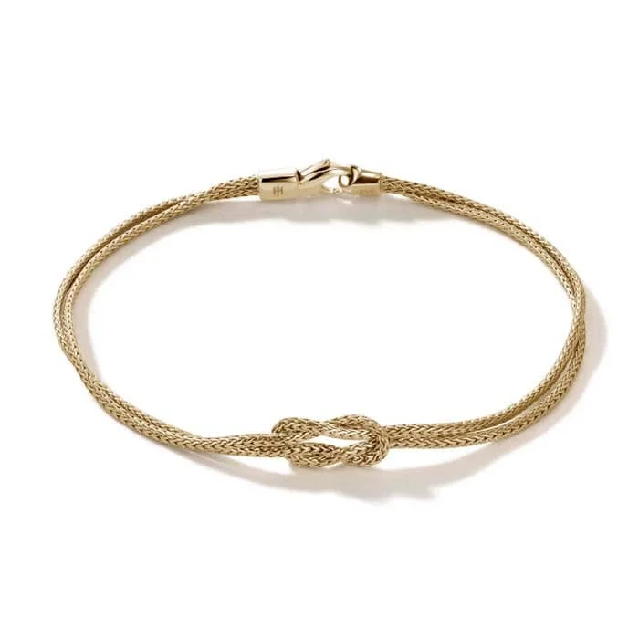 women's pearl bangle -John Hardy Manah Classic Chain Love Knot Bracelet in 14K Yellow Gold