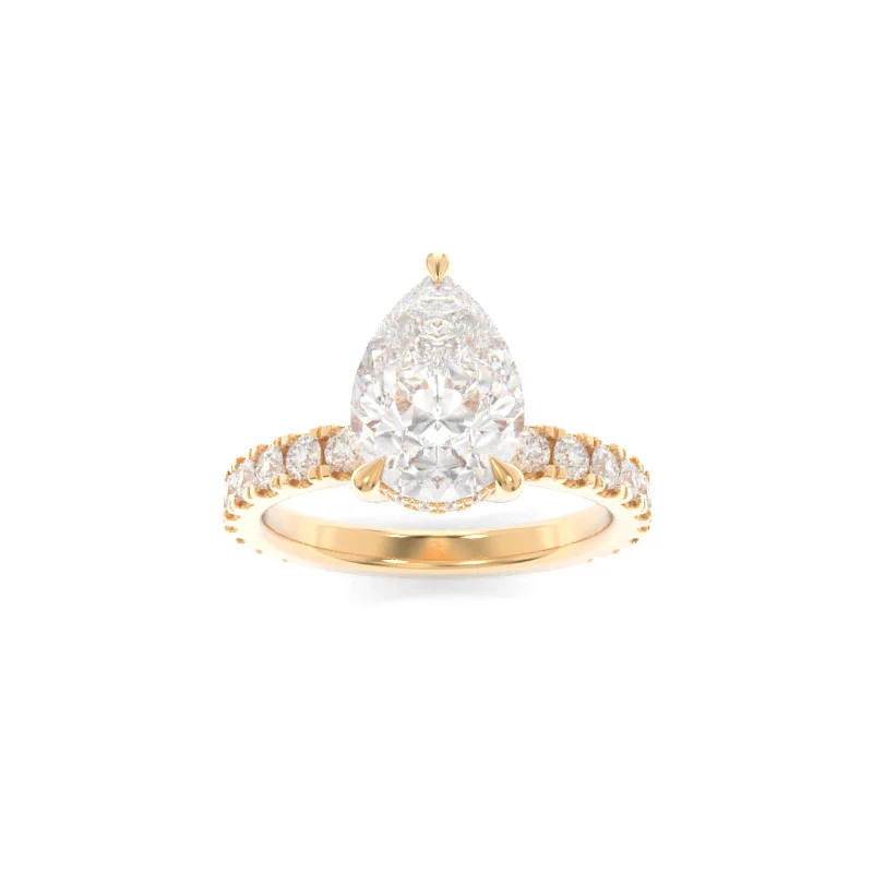 heart-shaped engagement rings -Rachel Ring Pear