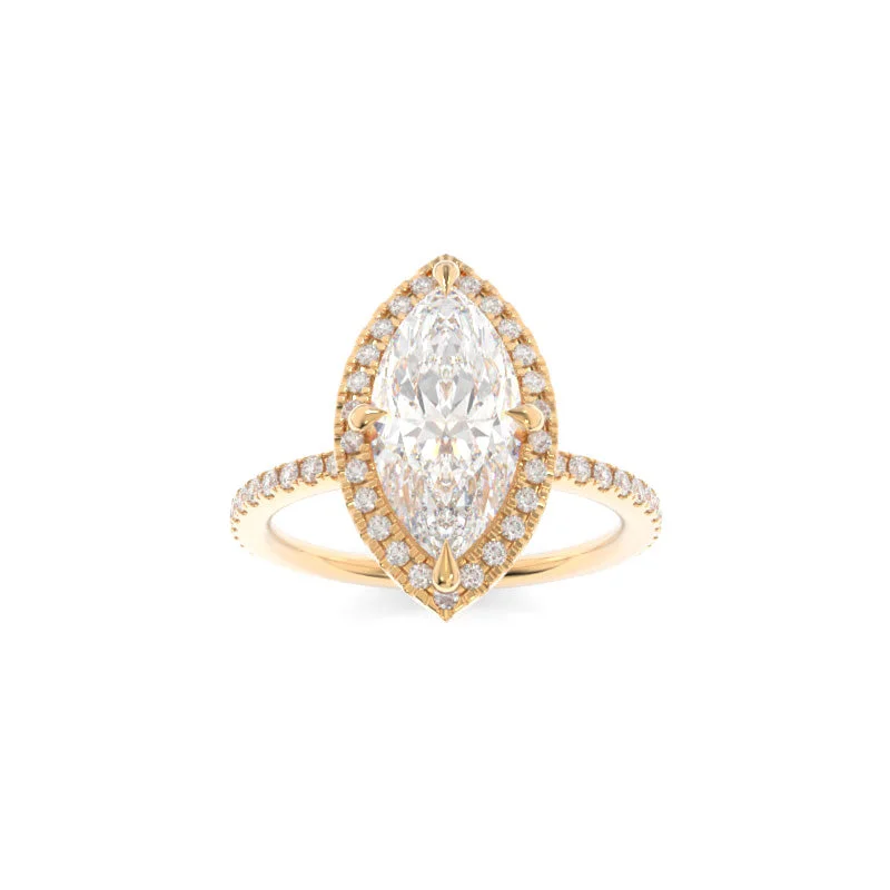 vintage rose gold engagement rings -Alexis Ring Marquise