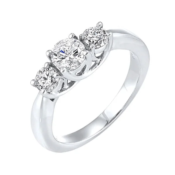 gemstone engagement rings -14KT WHITE GOLD DIAMOND (2CTW) RING