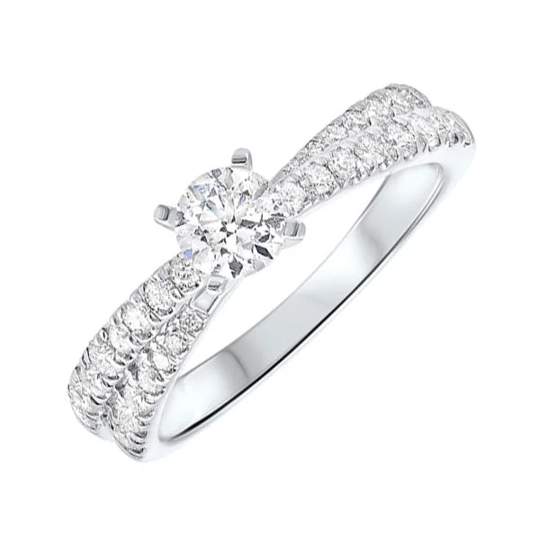 bridal diamond engagement rings -14KT WHITE GOLD DIAMOND(1CTW) RING