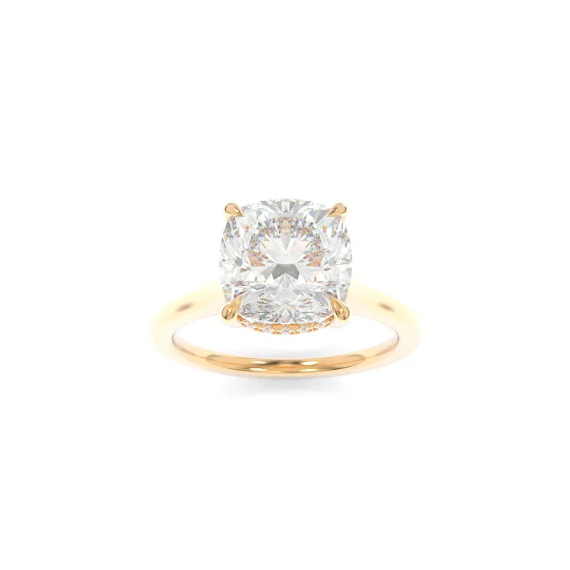 heirloom engagement rings -Elle Solitaire Cushion