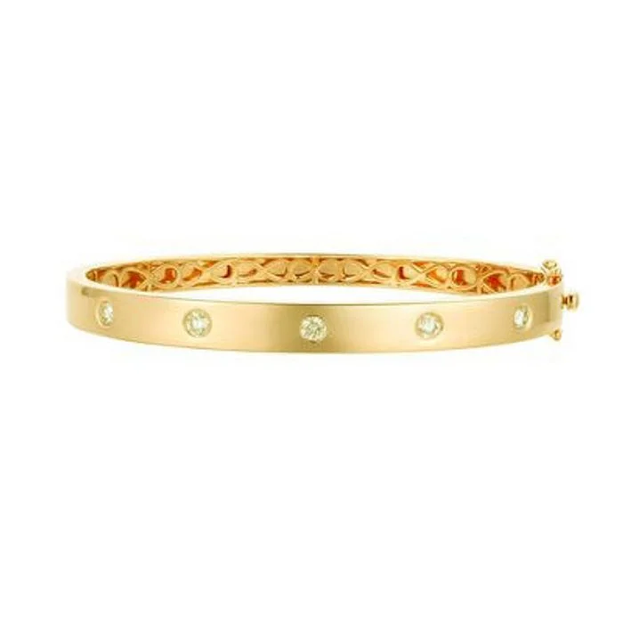 women's chic bracelet -Le Vian Bangle Bracelet featuring Nude Diamonds in 14K Honey Gold