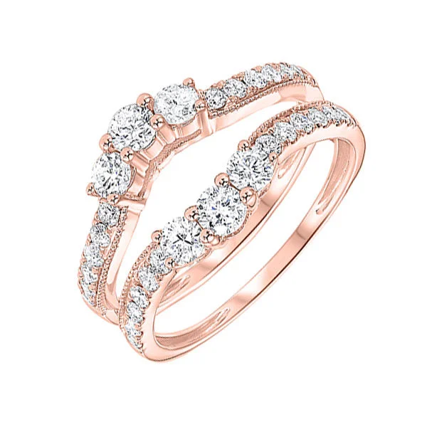 women's engagement rings -14KT Diamond (1/2CTW) Ring Enhancer- Available in Rose, Yellow and White Gold