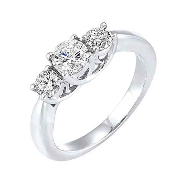 marquise engagement rings -14KT WHITE GOLD DIAMOND (1CTW) RING