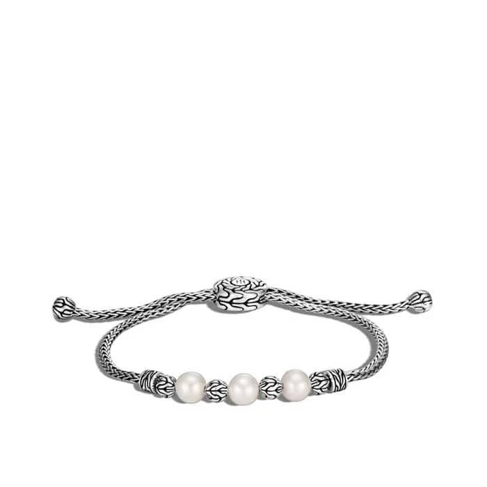 women's double wrap bracelet -John Hardy Classic Chain Mini Pull Through Bracelet in Sterling SIlver