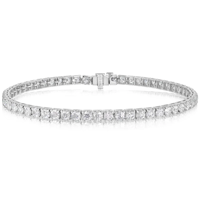 women's heart-shaped bracelet -8.85 Carat Diamond Tennis Bracelet