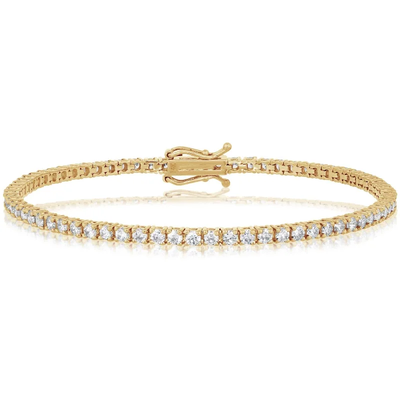 women's zodiac bracelet -2.93 Carat Diamond Tennis Bracelet