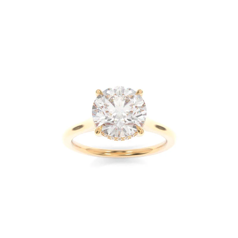 affordable engagement rings -Elle Solitaire Round