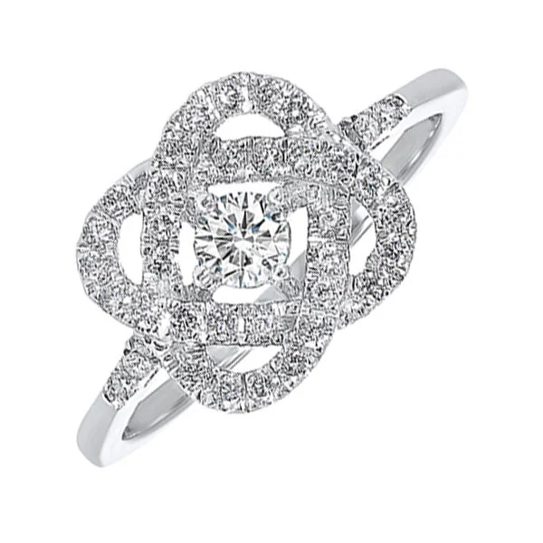 timeless engagement rings -14KT WHITE GOLD DIAMOND (1 1/2CTW) RING