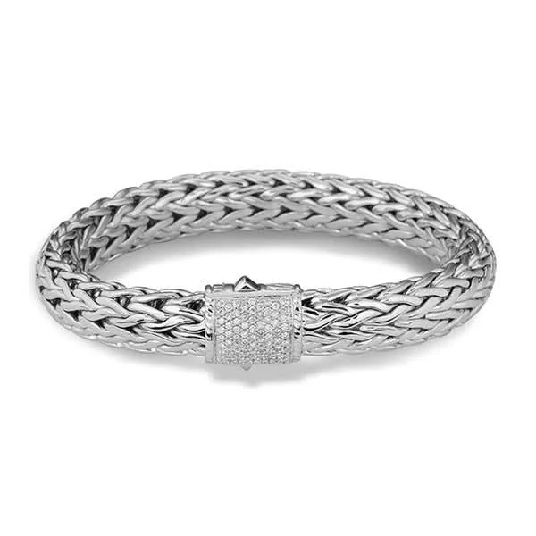 women's personalized bracelet -JOHN HARDY Icon 10.5mm Diamond Bracelet