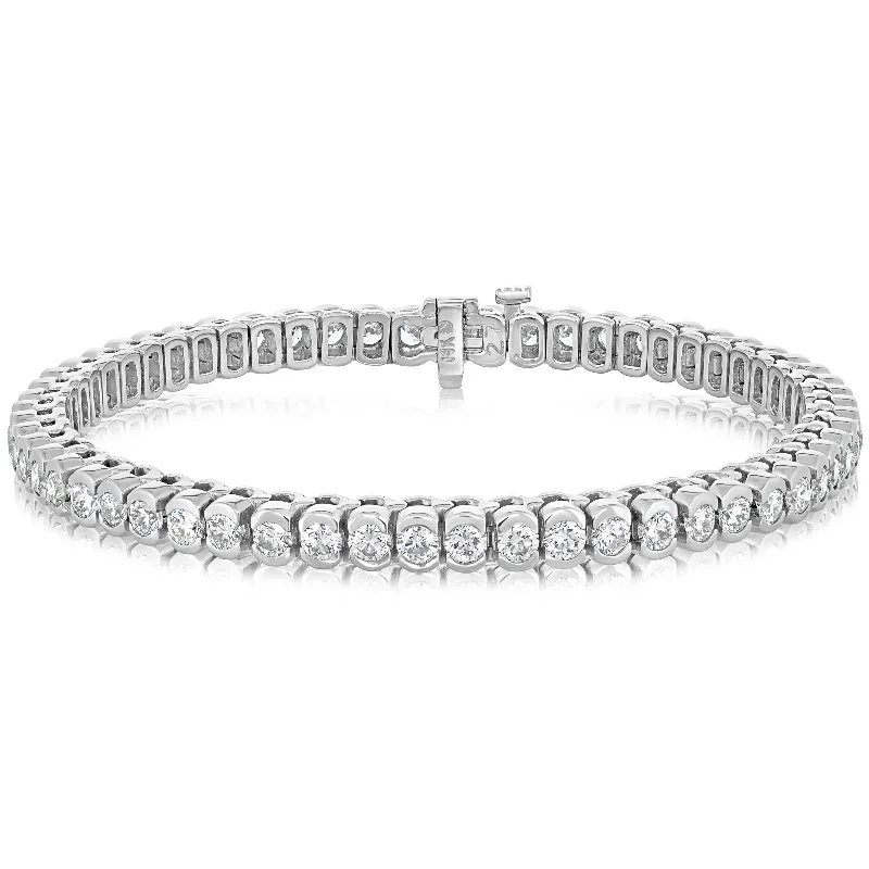 women's floral bracelet -5.2 Carat Diamond Tennis Bracelet