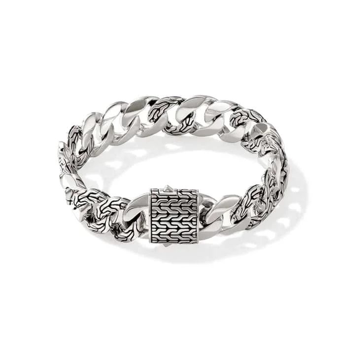 women's personalized bracelet -John Hardy Curb Bracelet in Sterling Silver