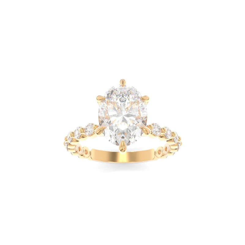 nontraditional engagement rings -Jennie Ring Oval