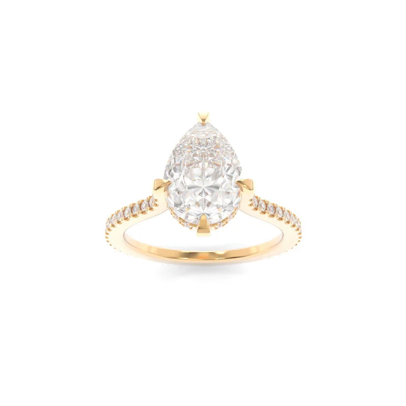 rose gold engagement rings -Emalyn Ring Pear