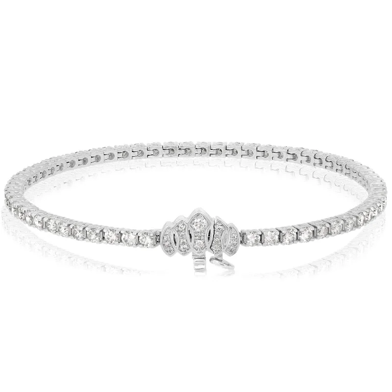 women's delicate bracelet -KWIAT 3 Carat Signature Tiara Diamond Line Bracelet