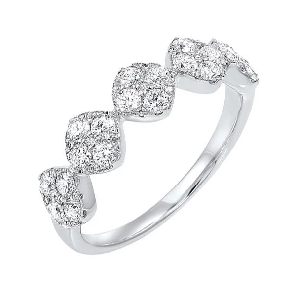 pear-shaped engagement rings -14KT WHITE GOLD DIAMOND (3/4CTW) RING