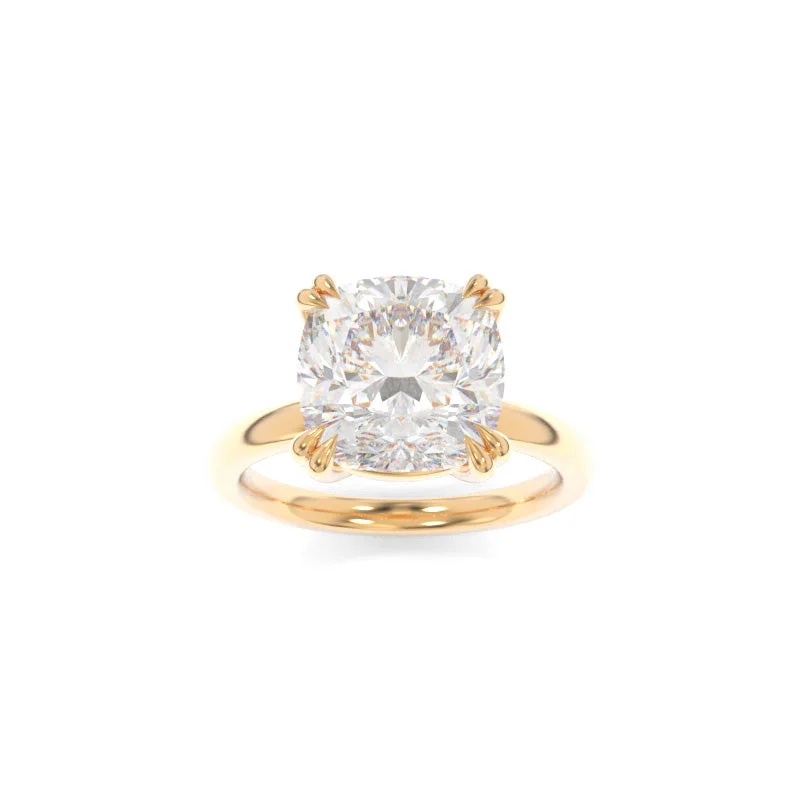 unique gemstone engagement rings -Rachel Solitaire Cushion